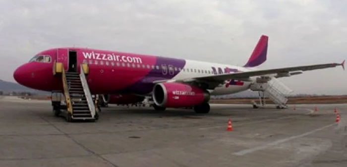 Cea de-a patra aeronavă Wizz Air de la Cluj a fost inaugurată astăzi. FOTO: Adevărul