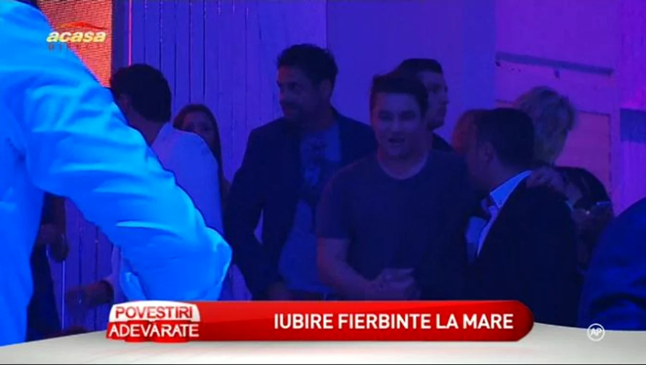 Borcea l-a luat în club şi pe Patrick, fiul său de 16 ani (captură: ACASĂ TV)