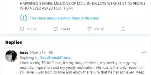 trump 1 postare twitter alegeri 2020
