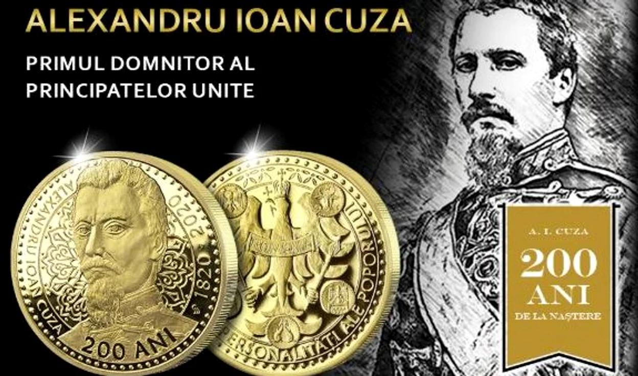 Serie de 10.000 medalii comemorative dedicate domnitorului Cuza