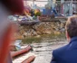 Nicușor Dan, vizită în Portul Constanța după explozia unei drone marine Foto: FB