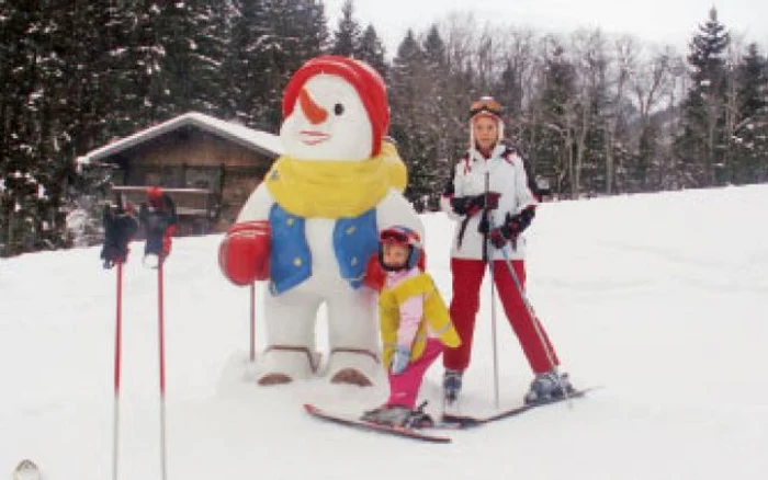 Cu Mara la schi, în Austria, în 2009