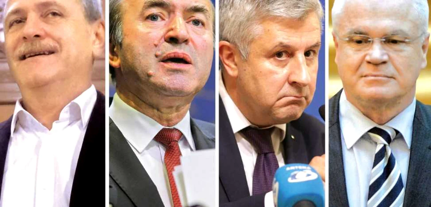 Liviu Dragnea, Tudorel Toader, Florin Iordache şi Eugen Nicolicea