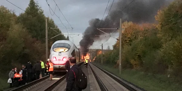 Incendiu TGV Germania / FOTO EPA - EFE / 12 oct 2018