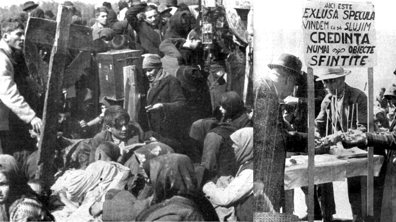 Maglavit, în timpul pelerinajelor la Petrache Lupu. Foto: Realitatea Ilustrată. 