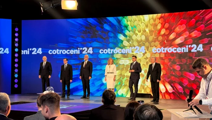 Cei şase candidaţi prezenţi la dezbatere. Foto: captură video