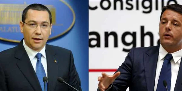 Victor Ponta Matteo Renzi FOTO gov.ro/Reuters
