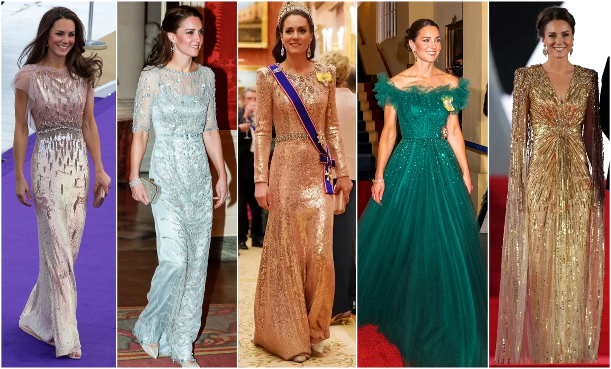 Prințesa Kate Middleton în Jenny Packham   Profimedia jpg