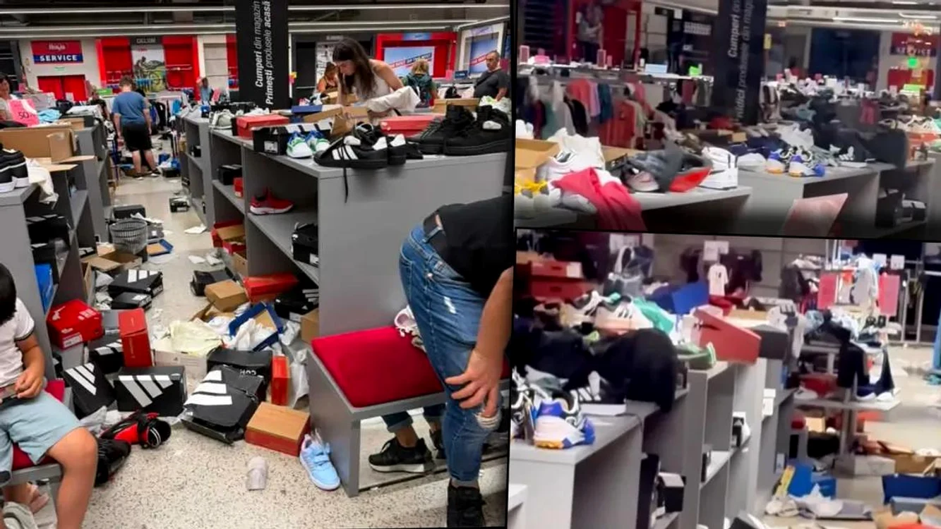 Haos lăsat în urma clienților Foto: captură Facebook