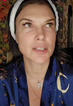 Monica Bîrlădeanu fără machiaj. Sursă: Instagram