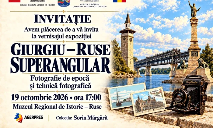 „Giurgiu–Ruse. Superangular”, expoziție fotografie de epocă și tehnică fotografică la Ruse