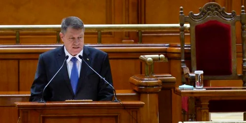 Klaus Iohannis discurs Parlament FOTO Mediafax