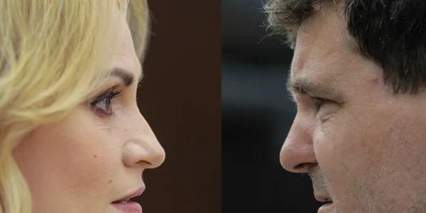 Gabriela Firea şi Nicuşor Dan FOTO Inquam Photos / Octav Ganea