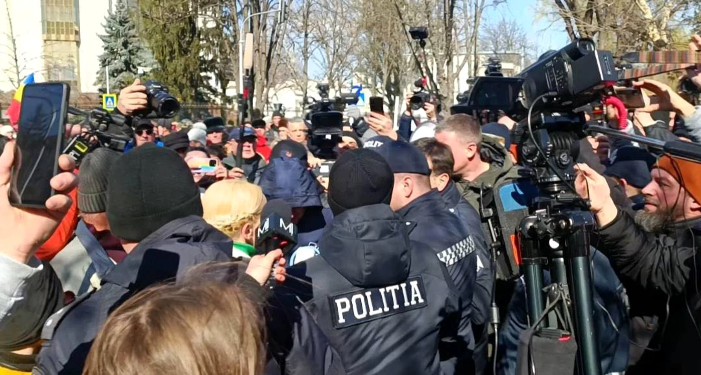Partidul prorus Șor a reluat protestele antiguvernamentale la Chișinău. FOTO: Arhivă