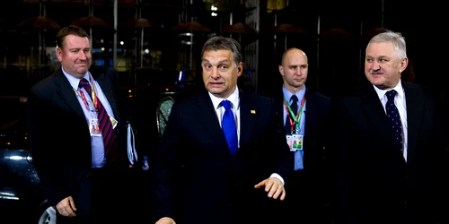 Viktor Orban, premierul Ungariei, la Consiliul European de la Bruxelles