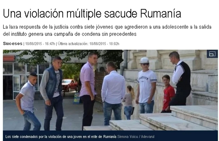 FOTO Captură ziarul La Vanguardia