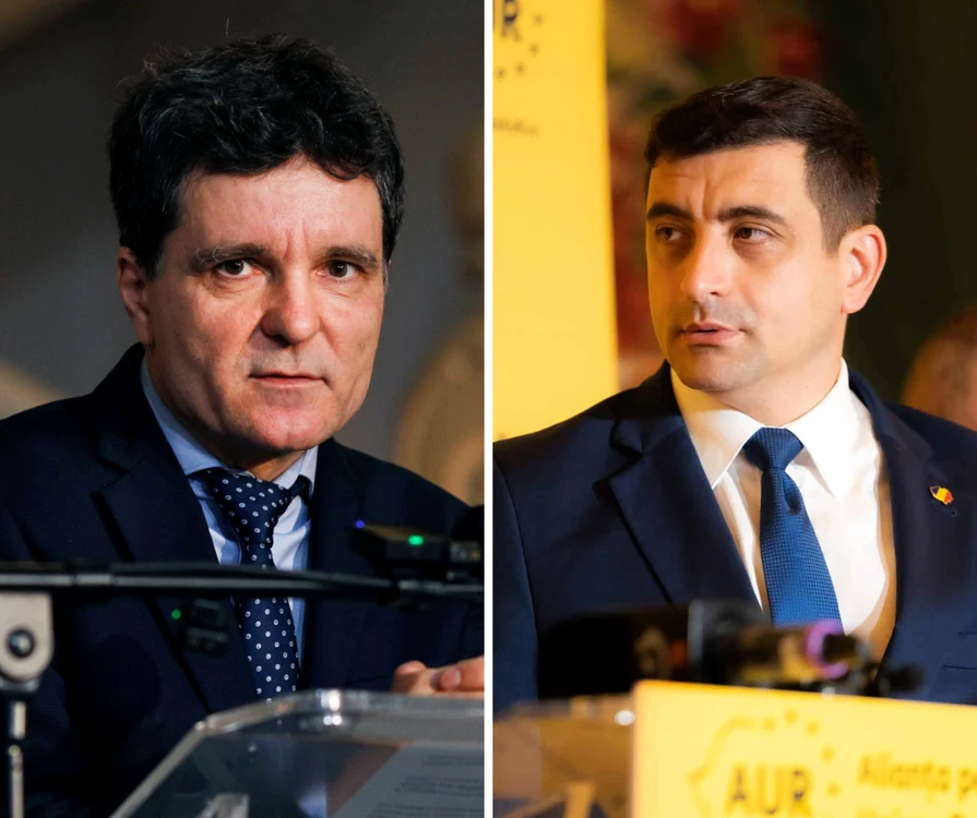 Nicușor Dan și George Simion, candidați la alegerile prezidențiale FOTO: Colaj Facebook