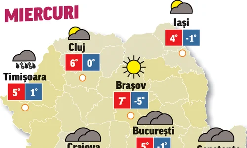 Prognoza meteo 9 decembrie anunță vreme închisă cu nori în majoritatea regiunilor jpeg