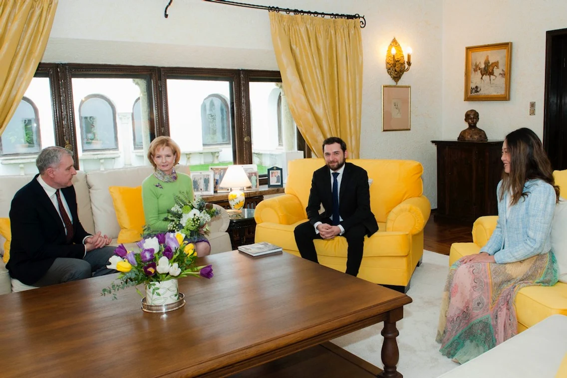 Majestatea Sa Margareta şi Principele Radu au primit vizita ambasadorului Armeniei în România, domnul Tigran Galstyan. FOTO: Daniel Angelescu, Casa Majestăţii Sale