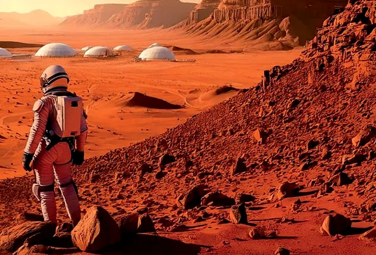 Astronaut pe Marte FOTO: Arhivă, NASA