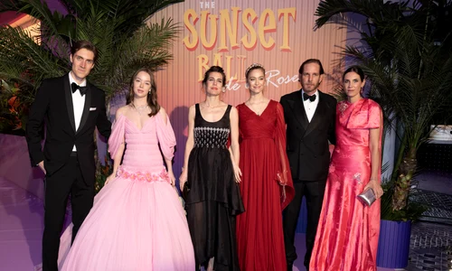 Ben Sylvester Strautmann, Alexandra de Hanovra, Charlotte Casiraghi, Beatrice Borromeo, Andrea Casiraghi, Tatiana Santo Domingo Prințesa la Balul Rozelor din Monaco 2025 GettyImages 2207592230 jpg