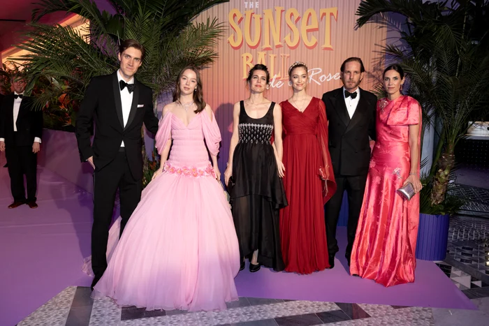 Ben Sylvester Strautmann, Alexandra de Hanovra, Charlotte Casiraghi, Beatrice Borromeo, Andrea Casiraghi, Tatiana Santo Domingo Prințesa la Balul Rozelor din Monaco 2025   GettyImages 2207592230 jpg