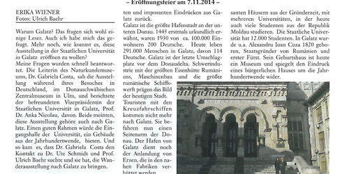 articol despre galati germania