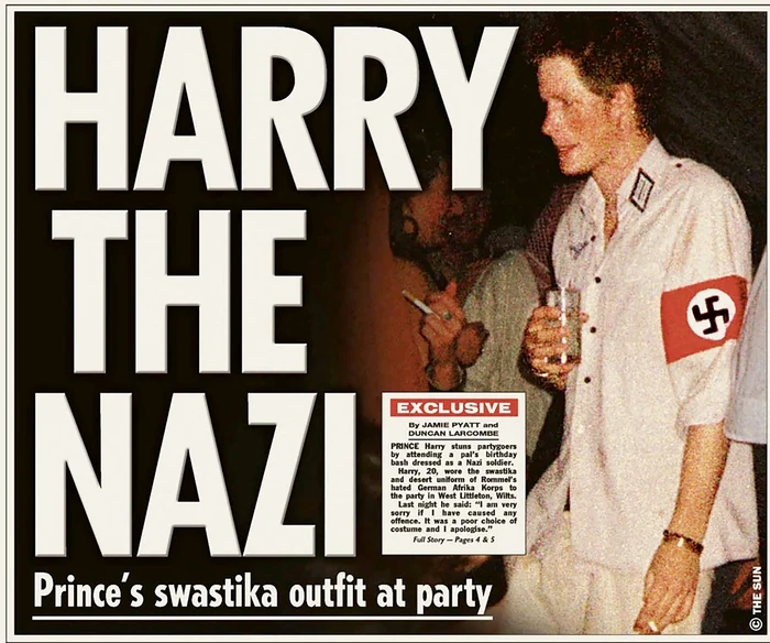 Scandalul uniformei naziste, cel mai grav din cele iscate de Harry