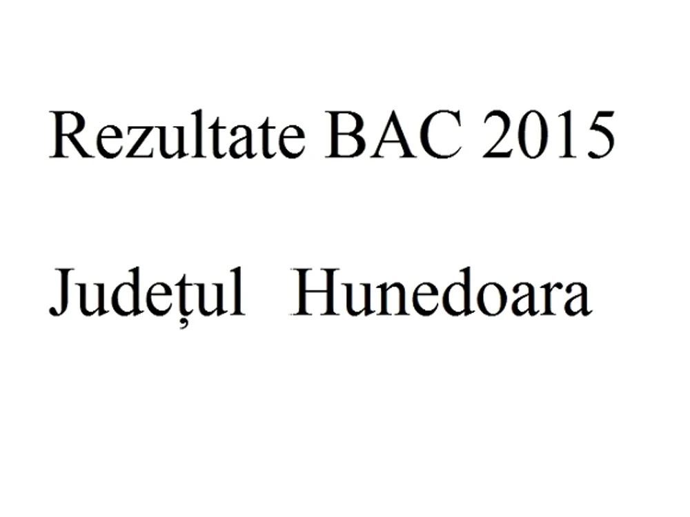 Edu.ro Rezultate Bacalaureat Hunedoara 