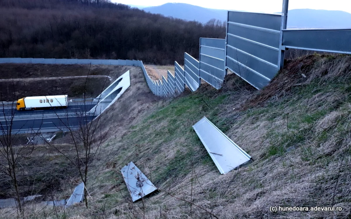 Ecoductul pentru animale de pe Autostrada Luhgoj - Deva.. Foto: Daniel Guţă. ADEVĂRUL