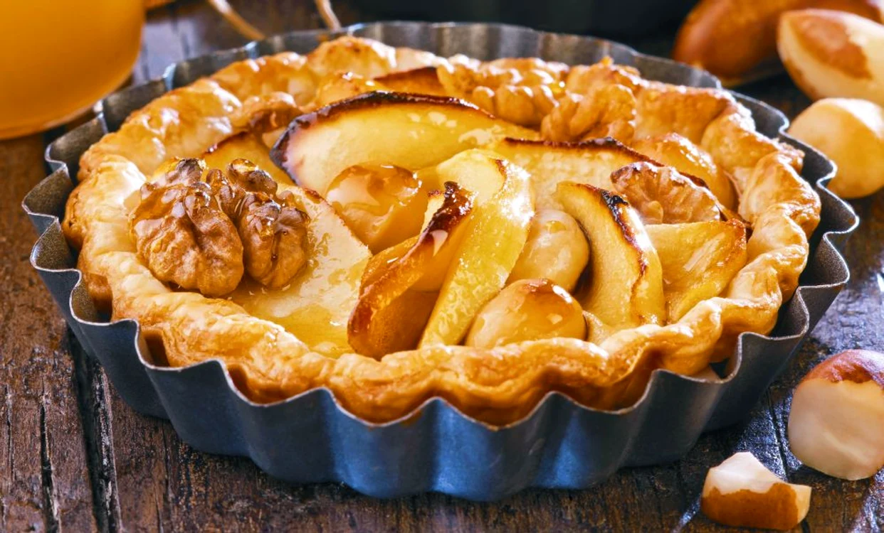 tarta miere nuca fructe Photoland Sucre Sale 108871 jpeg