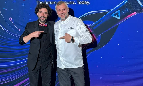 Marius Moga a asigurat muzica, iar Chef Traian Galleguillos a fost responsabil cu meniul de top pentru petrecerea cu artiștii