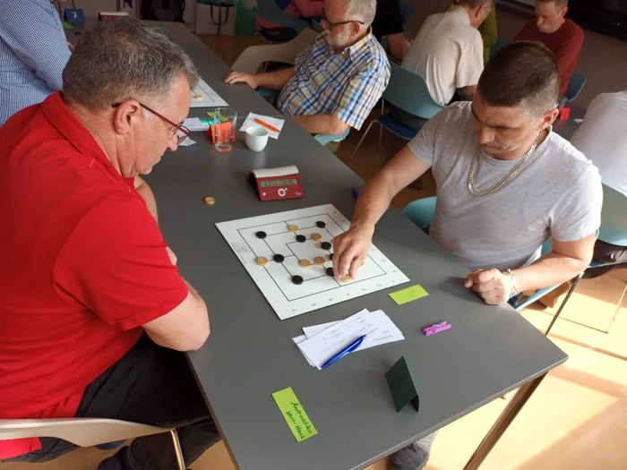 Orbán Csaba (dreapta), în timpul competiției din Germania FOTO Arhiva personală