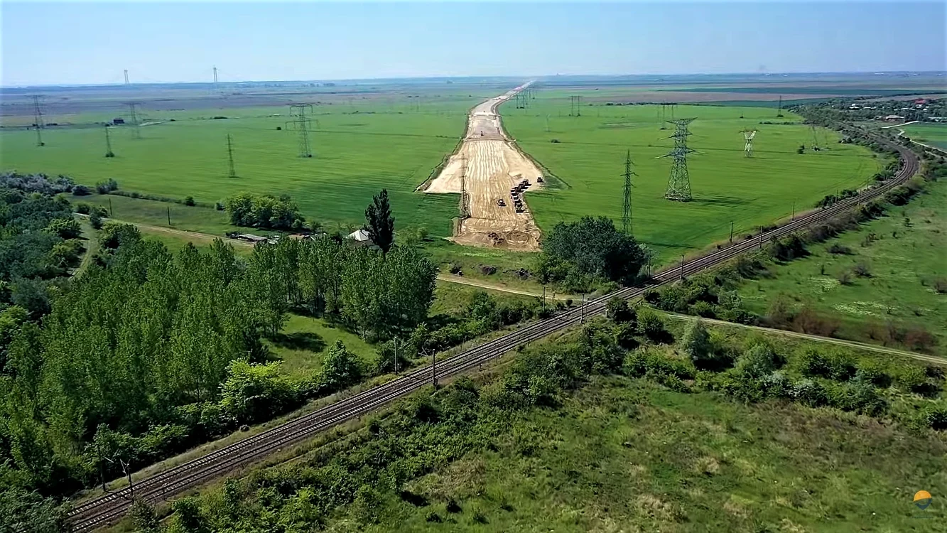 Șantierul Drumului Expres Brăila-Galați FOTO: Pro Infrastructura