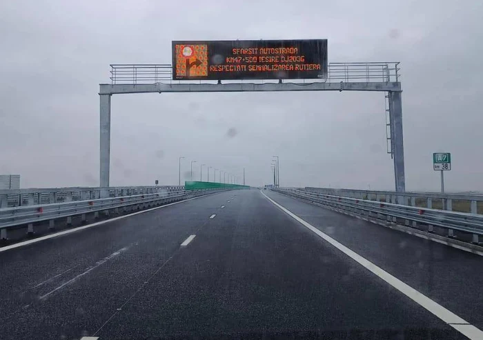 Lotul 2 al autostrăzii A7 se deschide vineri. FOTO Facebook Cristian Pistol