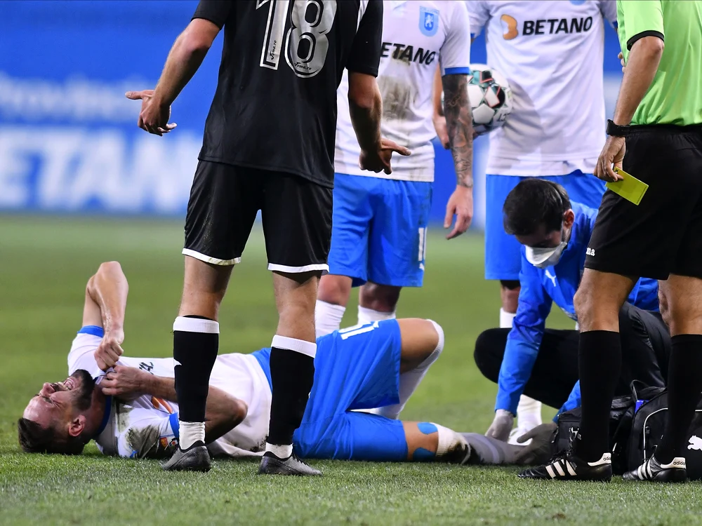 Evir Koljic a suferit o fractură de peroneuFoto: sportpictures.eu