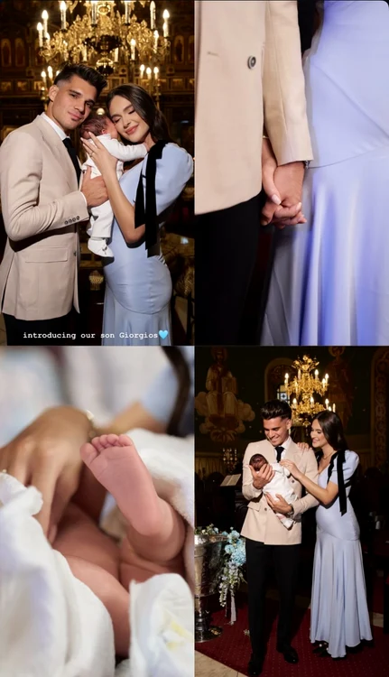 Giorgios Hagi a fost botezat anul trecut (FOTOGRAFII: Instagram)