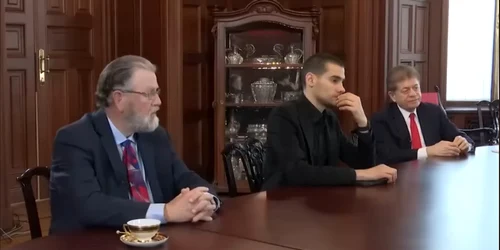 Larry C Johnson, Mario Nawfal și Andrew Napolitano  interviu lavrov 01 FOTO Facebook jpg