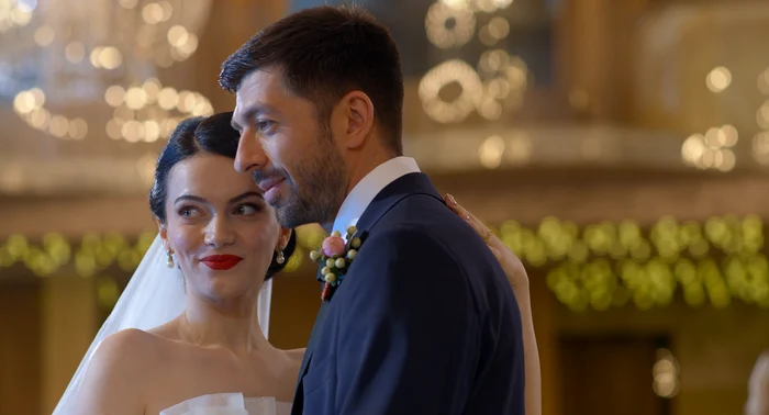 Mircea Bravo si Alexandra Spatarelu in filmul de comedie Nuntă pe bani
