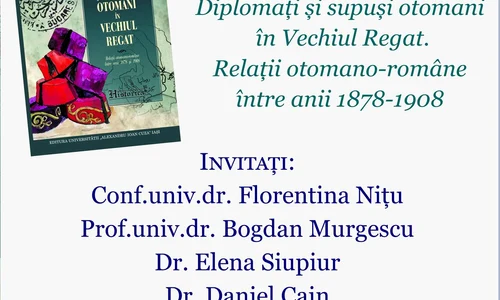 Lansare de carte: „Diplomati si supusi otomani in Vechiul Regat ” jpeg