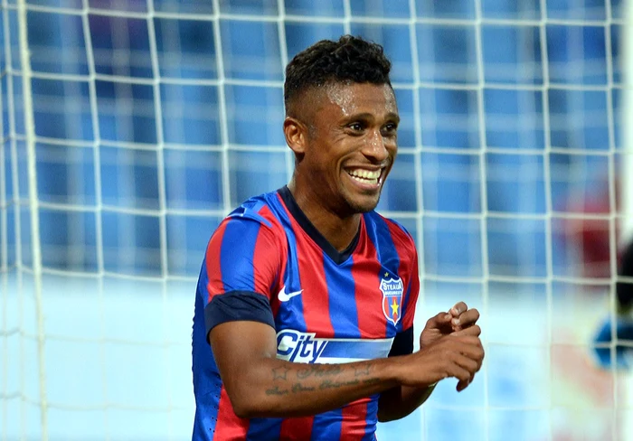 Leandro Tatu, marcatorul unicului gol reuşit de Steaua cu Basel FOTO Răzvan Păsărică
