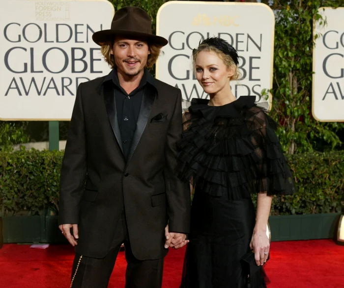 Johnny Depp şi Vanessa Paradis au împreună doi copii FOTO Guliver/Getty Images