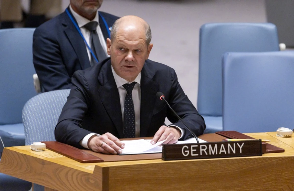 Olaf Scholz in Consiliul de Securitate al ONU FOTO EPA EFE jpg