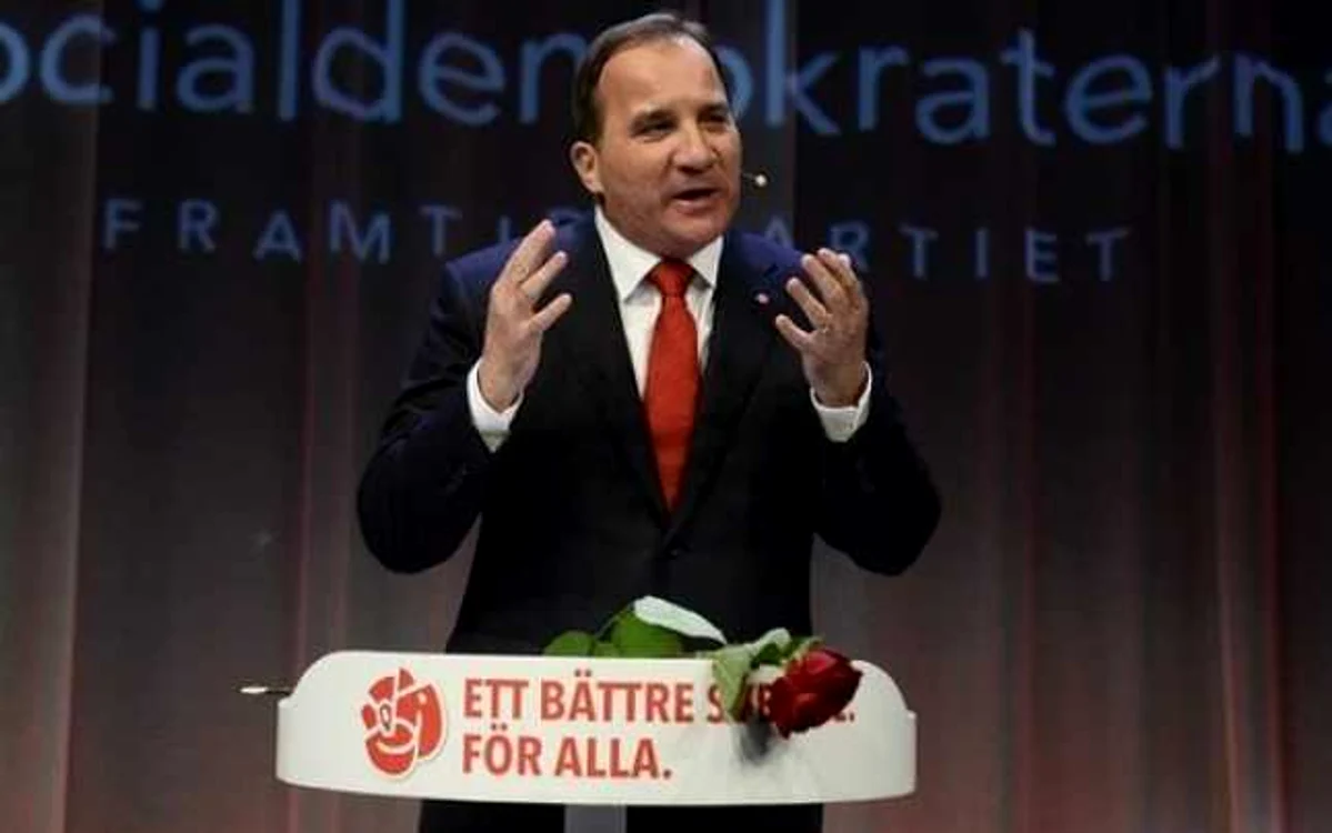 Stefan Lofven, liderul social-democrat din Suedia FOTO AP