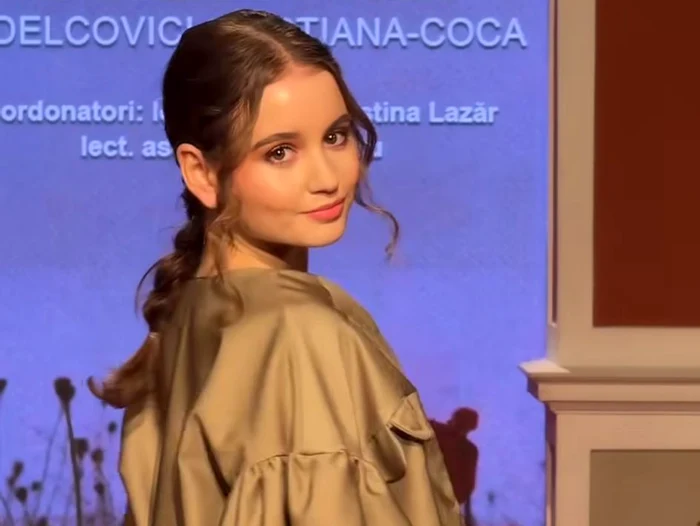 Irina Columbeanu, model pe podiumul de la Transilvania Fashion Week