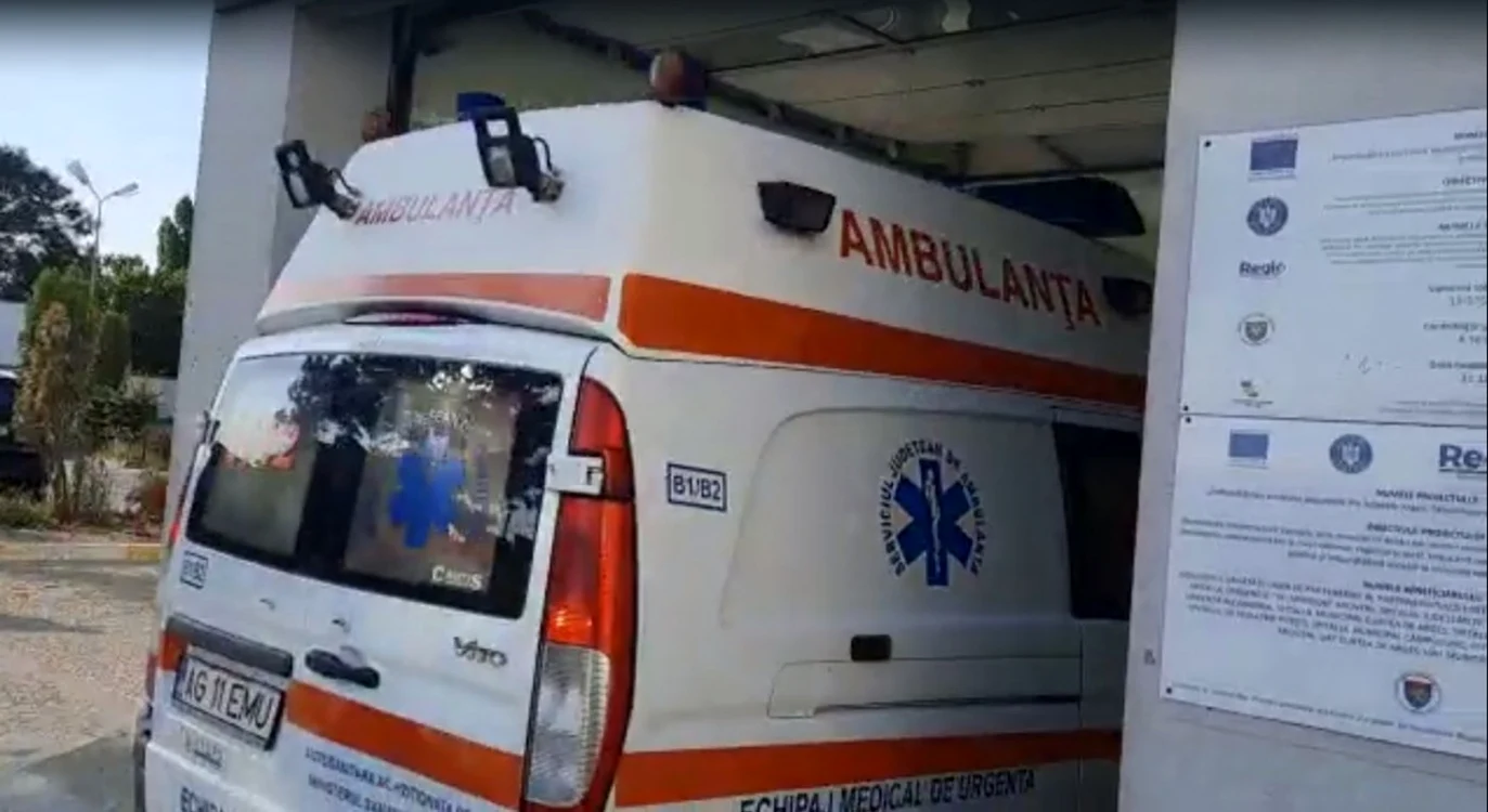 Victima agresiunii a primit îngrijiri medicale. FOTO SJU Pitești