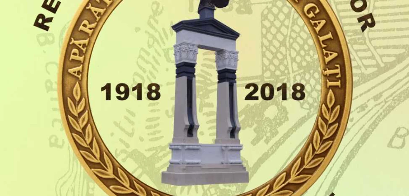 Aşa arată monumentul ”Apărătorii oraşului Galaţi” Foto: Muzeul de Istorie din Galaţi