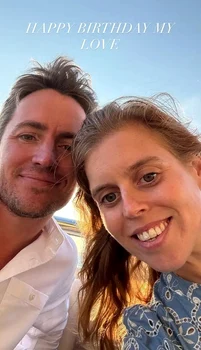 Edoardo Mapelli Mozzi și Prințesa Beatrice. FOTO: Instagram