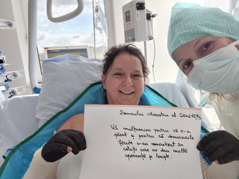 Ministerul Sănătății va acoperi costurile tratamentului Laviniei Vlad, pacienta cu arsuri grave transferată în Belgia