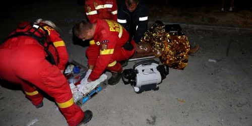 accident microbuz cazut in Dambovita FOTO ISU